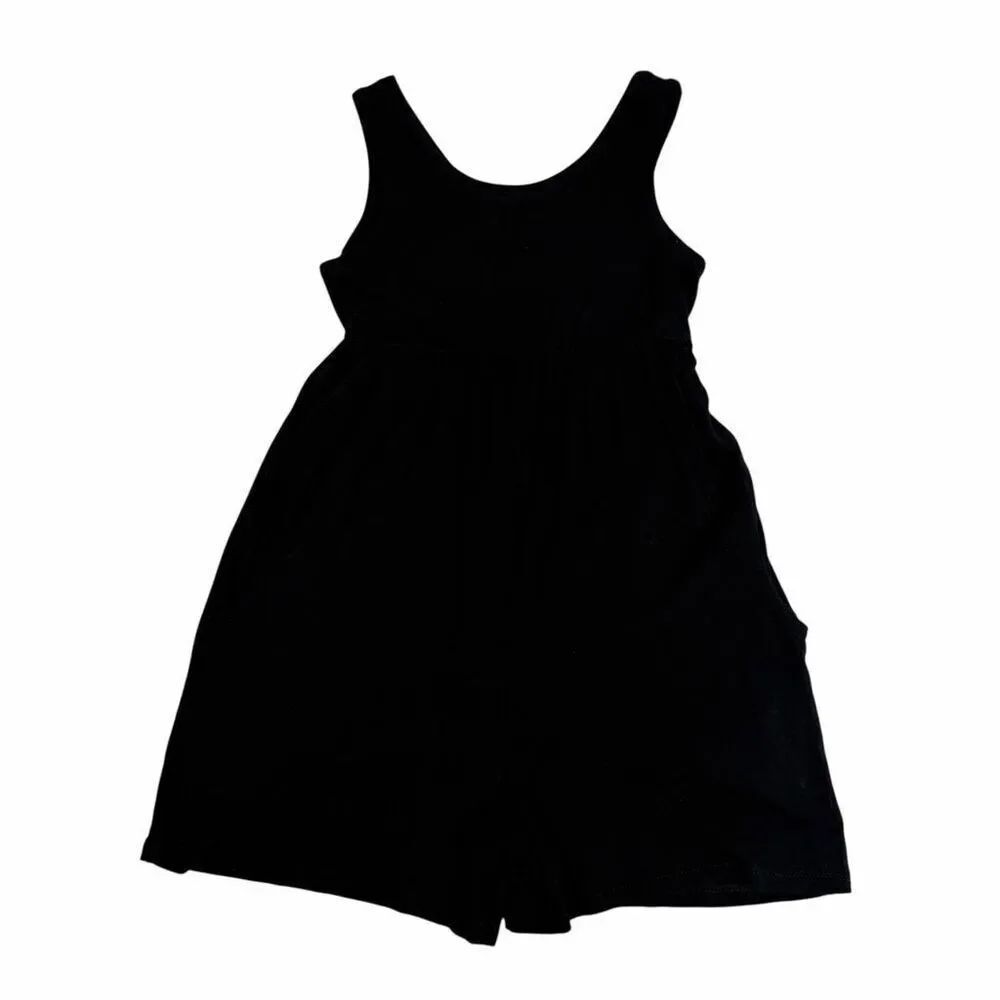 Remie Girl Black size 4 Sleeveless Short Romper